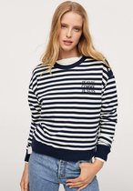 Mango Trui Gestreept Katoenen Sweatshirt 17085950 56 Dames Maat - XXS