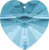 Swarovski hanger hart - 6202 aquamarine 14.4x14mm - swarovski pendant heart - swarovski kralen - callance