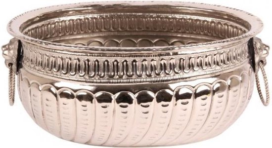 - pot de fleur | Argent ancien | ø19 cm - argent - ø19 cm poids : 2800 grammes pays d'origine : indiacbs code : 83062900 marque : dutch style