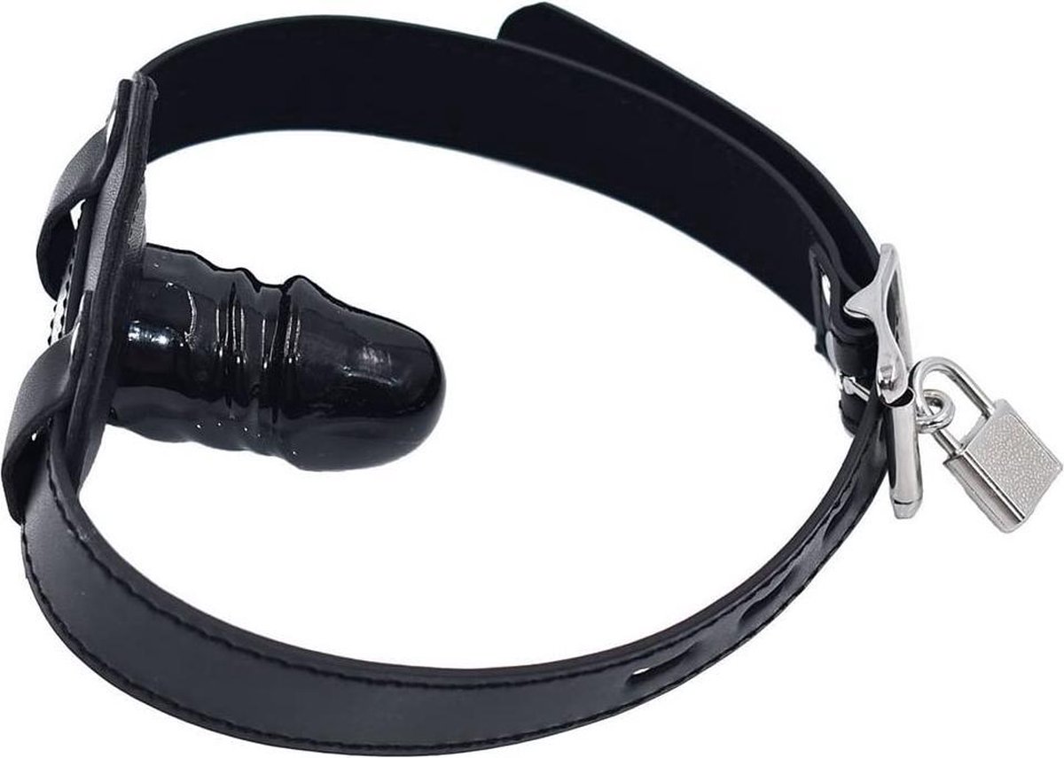 Toyz4Lovers - Penis Gag met Realistische Mini Dildo - Ballgag - Gag - BDSM Toys