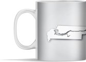 Mok - Illustratie van het silhouet van Gambia - 350 ml - Beker