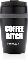 Studentenmeuk - Coffee 2 go Mok -COFFEE BITCH  - Coffee 2 Go Mok met tekst - Koffiemok