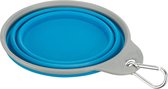 Trixie Reisbak silicone stevige rand | Blauw