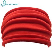 Yoga haarband rood strech polyester