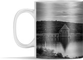 Mok - Connecticut - Zwart - Wit - Bomen - Amerika - 350 ml - Beker