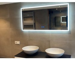 Top 10 spiegelverwarming en badkamerspiegels met verwarming 2026: Starlight rechthoekige badkamerspiegel met verwarming 120 x 60 cm