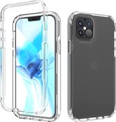 iphone 13 hoesje apple siliconen bumper transparant case – shock proof hoesje voor iphone 13 geschikt voor magsafe