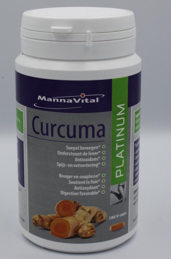 Mannavital - CURCUMA PLATINUM 180 V caps