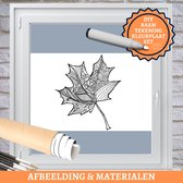 Art4Window Raamtekening Kleurplaat Set | "Herfst Kleurblaadje" | hxb 106x165cm | Raamdecoratie | Creatief Schilderen | Decoratie Herfst | Raamschildering Raamstickers Raamverf