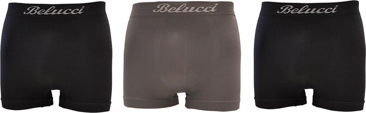 Belucci boxershorts assorti kleuren E 3pack maat M/L
