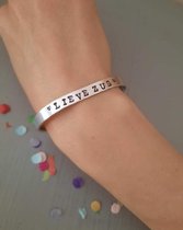By_Evelien - Dames bangle - 10cm - Zilver