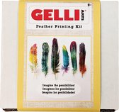 Gelli Arts Feather Printing Kit - stempel en monoprint set - veren kunst