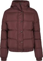 Urban Classics Kinder Jacket -Kids 158- Hooded Puffer Bordeaux rood