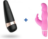 Satisfyer Pro 3 - Clitorisstimulator + G-Bunny Rabbit Vibrator - Tarzan Vibrator
