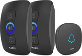 Odisus® Kerui - Deurbel - 32 Liedjes - 2 Ontvangers - 150 Meter Bereik