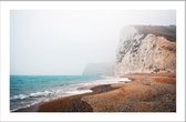 Walljar - Foggy Ocean - Muurdecoratie - Poster met lijst