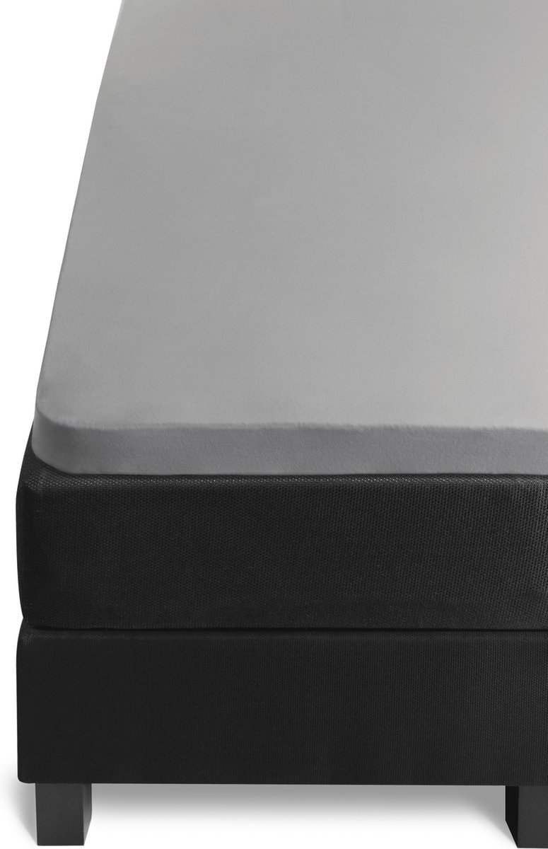 Riviera Maison Jersey Lycra - Topper Hoeslaken - 080/090x200/210/220 - Licht grijs
