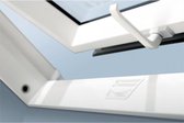 Aanbieding! Basic kunststof raamvenster crème wit 60 x 90 cm