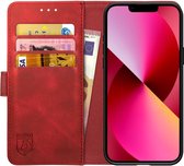 Rosso Element Apple iPhone 13 Hoesje Book Cover Rood