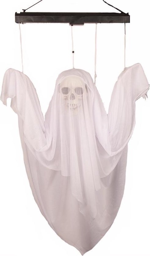 shampoo spleet schilder Halloween decoratie bewegend spook 120 cm met licht en geluid | bol.com