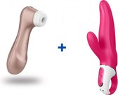 Satisfyer Pro 2 Next Generation - Luchtdruk Vibrator + Satisfyer Mr. Rabbit Rabbit Vibrator - Tarzan Vibrator