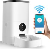 PetForYou® - Automatische Voerbak op Wi-Fi - Voerautomaat voor Kat en Hond - Inclusief App - Inclusief Placemat Voerautomaat - 4L -  Pet Feeder - Instelbaar voedingsschema - Stemrecorder
