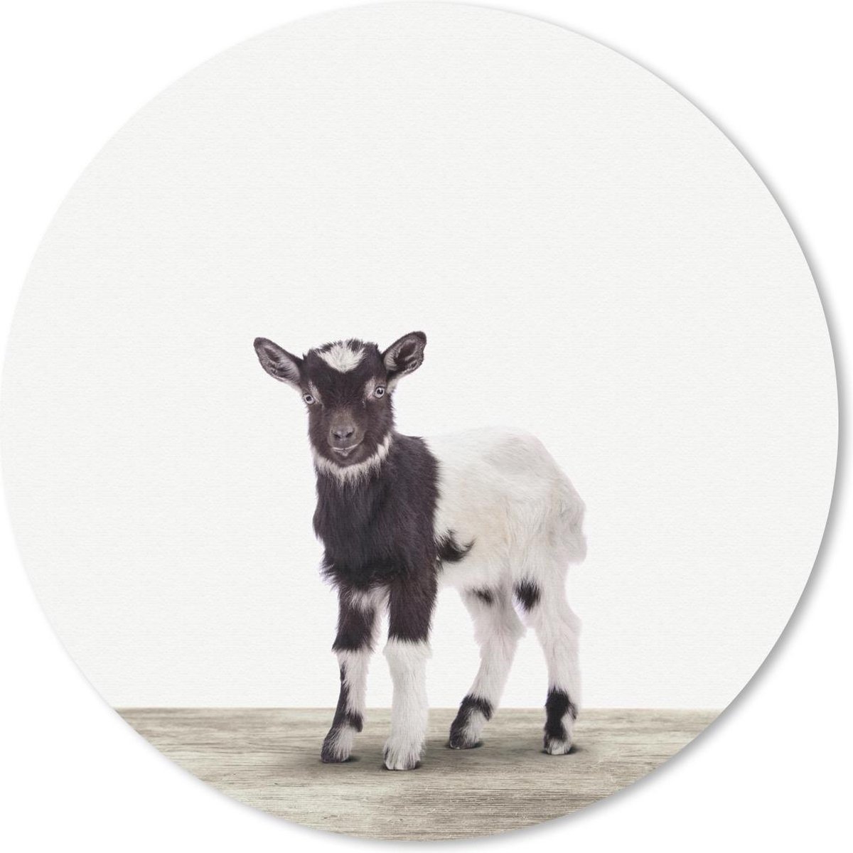 Muismat rond 50x50 cm - Mousepad Geit - Dieren - Kinderen - Jongens - Meisjes - Ronde muismatten