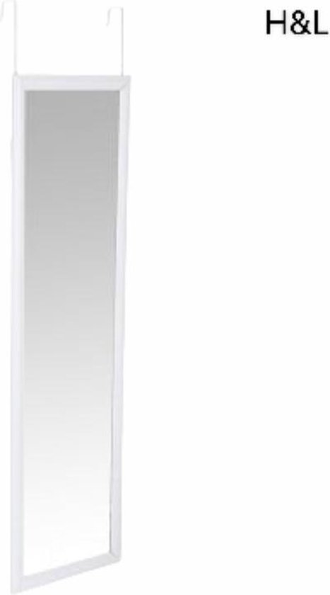 martelen Badkamer sensor H&L deurspiegel - wit - deurhanger spiegel - inclusief haken - 30 x 120 cm  | bol.com