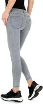dames spijkerbroek skinny jeans grijs