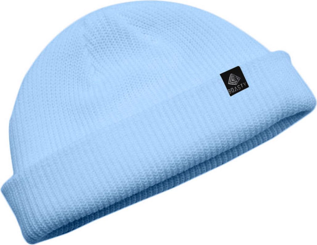 Boasty ® Beanie Muts -Blue Sky- Fisherman- Muts, uniseks Vissers Beanie Retro Navy Style Beanie-Hat-Hoed - kerstcadeau