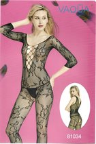 Catsuit - Open Kruis - Maat S-M-L