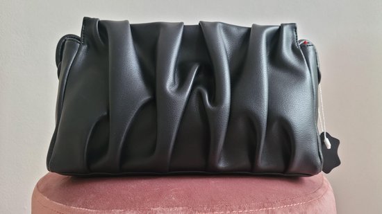 Damestas - zwart, met mooi design, schoudertas 3006 Damestas - zwart, met mooi design, schoudertas 3006