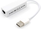 USB naar Internet - Ethernet LAN Netwerk Adapter- USB 2.0 naar RJ45 - Wit