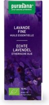 Purasana Etherische Olie Lavendel 'Echte' Bio 10 ml