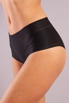 GIRDLE Naadloos Soft Hoge Taille Slips SALE-SALE (164-062) - Ondergoed Dames - Maat L - ZWART