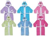 Kids Bathrobe Rabbit Hooded Velvet 6-7 Ages