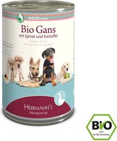 Herrmann's Bio Puppy Gans met spinazie 400 gr.