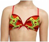 BOOBS & BLOOMERS SUNNY Lime Melon print padded Bh 65A