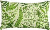 Hoyz | Fern Print Lt. Groen Kussen | 30 X 50 | Sierkussen Voor Woonkamer Of Slaapkamer