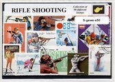 Geweerschieten – Luxe postzegel pakket (A6 formaat) : collectie van 50 verschillende postzegels van geweerschieten – kan als ansichtkaart in een A6 envelop - authentiek cadeau - ka