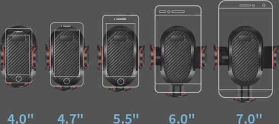Voorruit - Verstelbaar - GSM Houder Auto - Auto Accessoires - Smartphone Holder - Apple iPhone - Samsung - Sony - Huawei - Merkloos