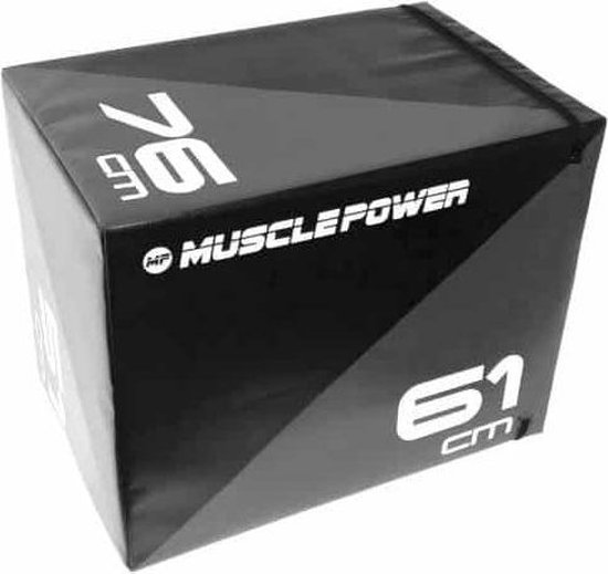 Muscle Power Soft Plyo Box - Zwart