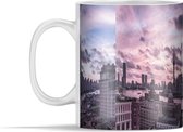 Mok - Shanghai onder paars/roze lucht - 350 ml - Beker