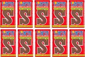 Tony Chocolonely Sinterklaas Letterreep Melk Marsepein- S - 10 stuks van 180 gram | Fairtrade Sint Chocolade