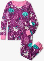 Hatley 2delige Meisjes Pyjama Enchanted Forest Magenta Purple