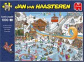 Puzzel Jan van Haasteren 1000 stukjes "winterspelen" (The Winter Games) met sneeuw en wintersport (schaatsen / skiën) leuk voor Kerstmis!