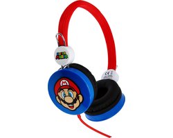 Super Mario - kinder koptelefoon - volumebegrenzing - verstelbaar (3-8j)