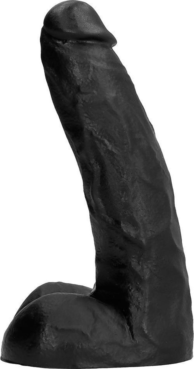 Goedkoopste All Black Klassieke Dildo 22 x 5,4 cm - zwart