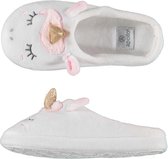 Meisjes Pantoffel Unicorn Wit - Eenhoorn slippers - Maat 31/32