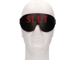 Ouch! Blindfold - SLUT - Black